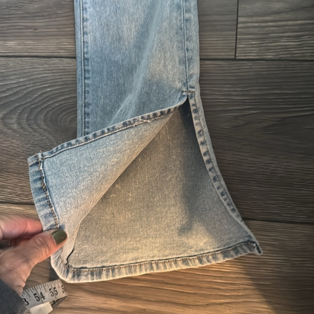 Blank NYC Light Blue Flare Jeans the Hoyt mini flare nwt size 25 - Picture 3 of 11